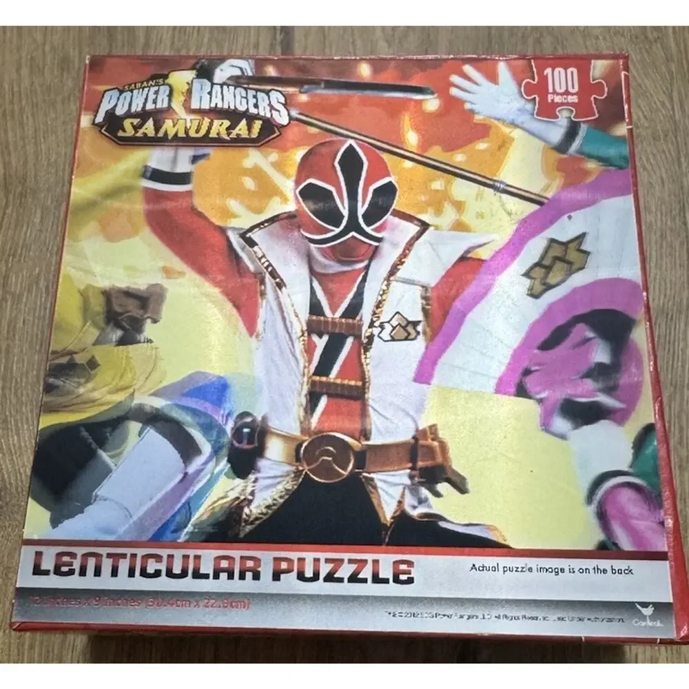 Saban's MMPR Power Rangers Samurai Lenticular Puzzle 100 pieces 2012 NEW SEALED